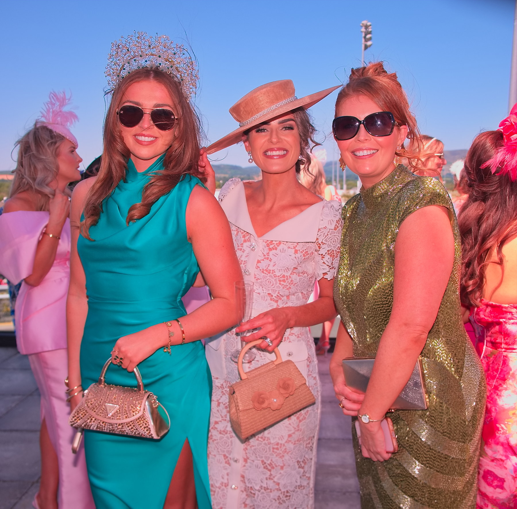 Emma Morgan Bronagh Reel and Arlene Donnelly - Selfish Beauty at Ladies Day at Dundalk Races12 July 2025Dundalk Stadium Dundalk Co.Louth CREDIT: LiamMcArdle.com