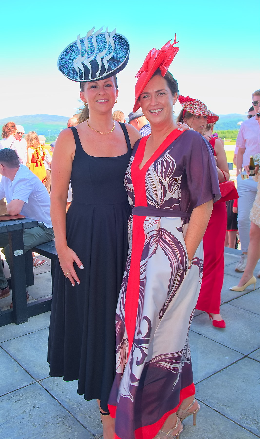 Catherine Page and Paula Dowdall at Ladies Day at Dundalk Races12 July 2025Dundalk Stadium Dundalk Co.Louth CREDIT: LiamMcArdle.com