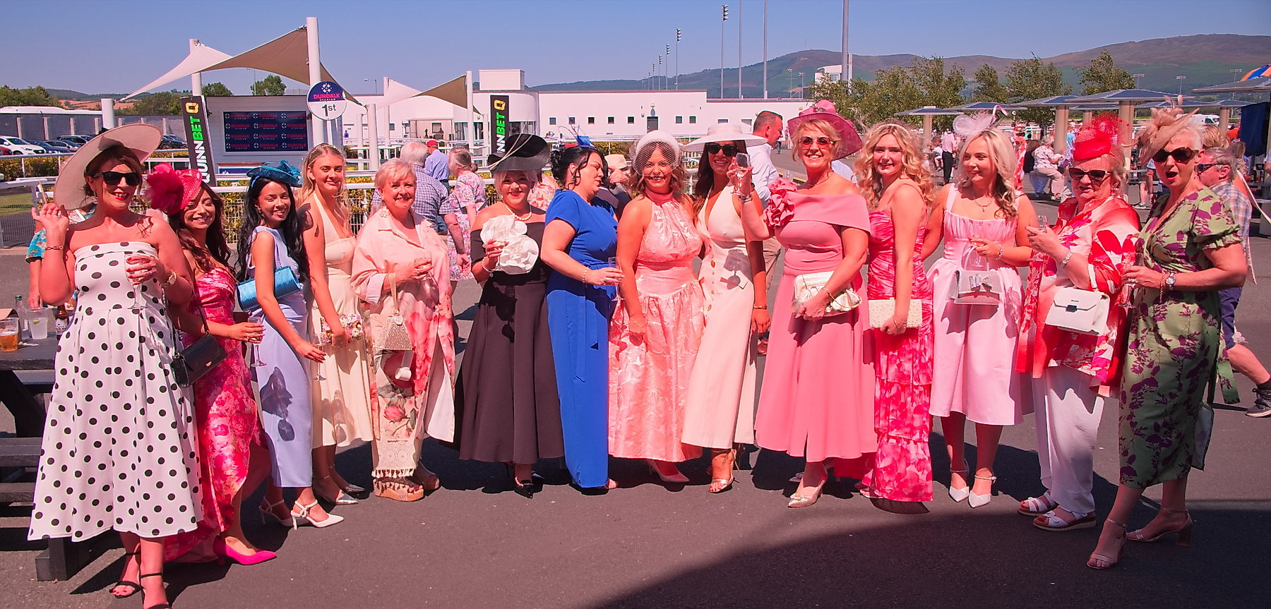 Catherine Allison and Company at Ladies Day at Dundalk Races12 July 2025Dundalk Stadium Dundalk Co.Louth CREDIT: LiamMcArdle.com
