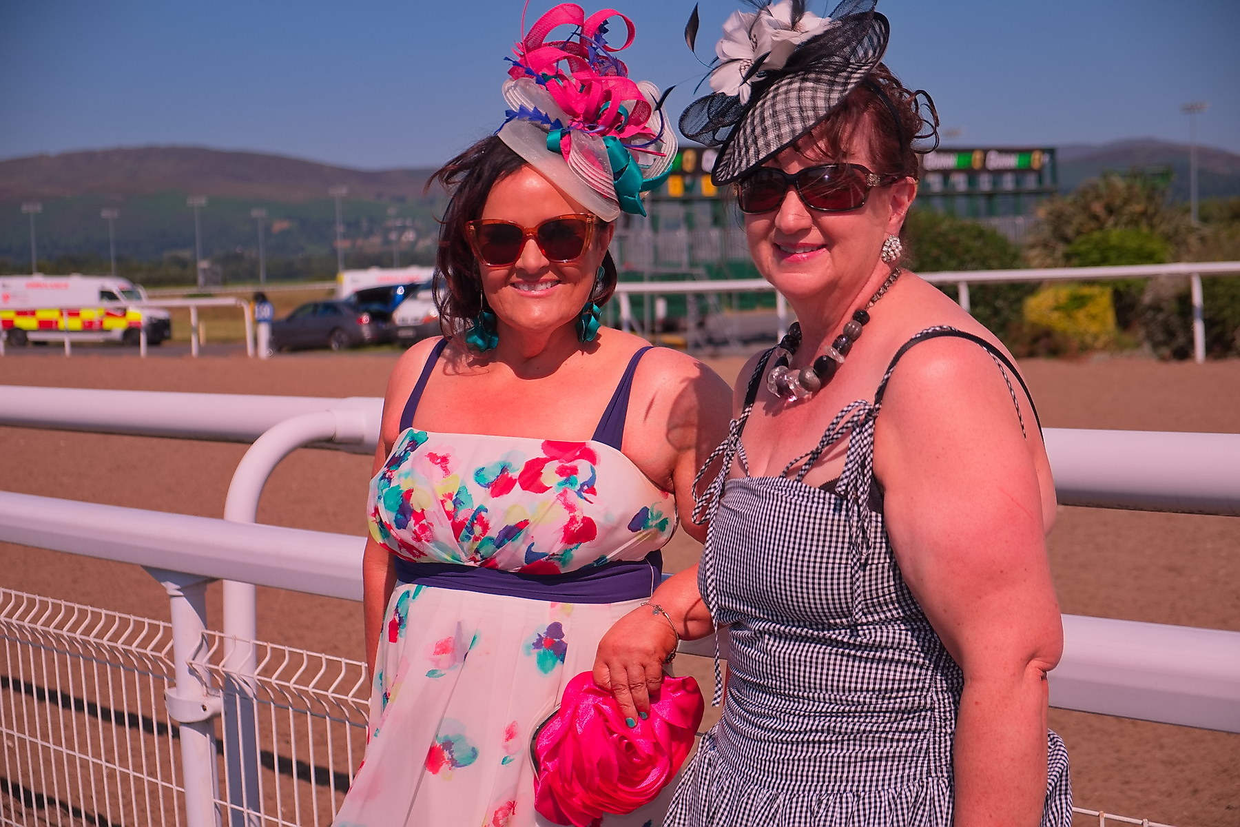 Denise Tallon and Helen Walsh at Ladies Day at Dundalk Races12 July 2025Dundalk Stadium Dundalk Co.Louth CREDIT: LiamMcArdle.com