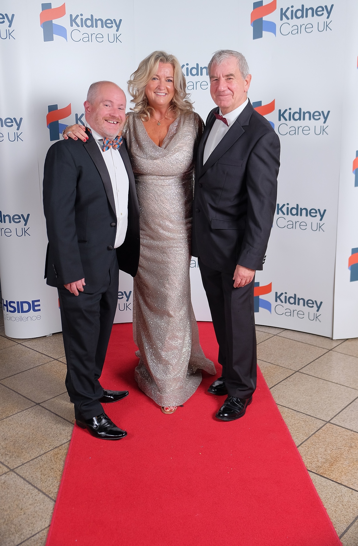 Kidney Care Ambassadors Andrew Cromwell and Jo-Anne Dobson with Paul Bristow -Chief Executive Kidney Care UK at Kidney Care Gala

3 October 2025
Titanic Belfast, Belfast  
CREDIT: LiamMcArdle.com