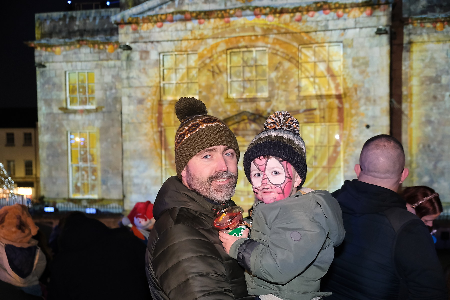 Dazzled by the festive Lightshow at Armagh Georgian Festival on Saturday 29 November 2025. The annual event depicting the cityÕs Georgian heritage and history marks the start of the Christmas season in Armagh.1 January 2018City Centre Armagh  CREDIT: LiamMcArdle.com29 November 2025City Centre Armagh  CREDIT: LiamMcArdle.com
