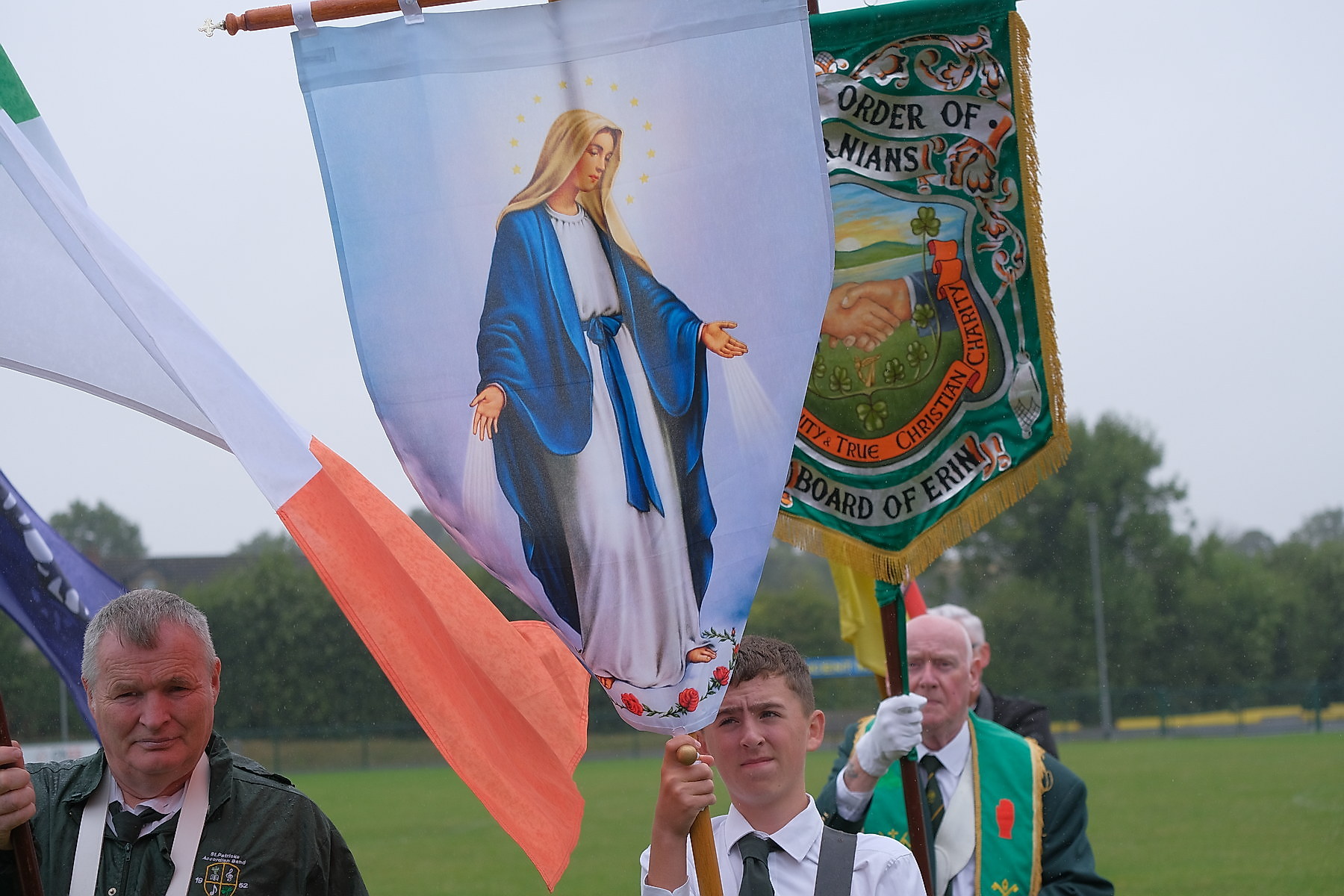 Thousands pack Keady for the Ancient Order of Hibernians Parade. The first time in 60 years Keady has hosted the annual event.16 August 2026Co.Armagh Keady   CREDIT: LiamMcArdle.com