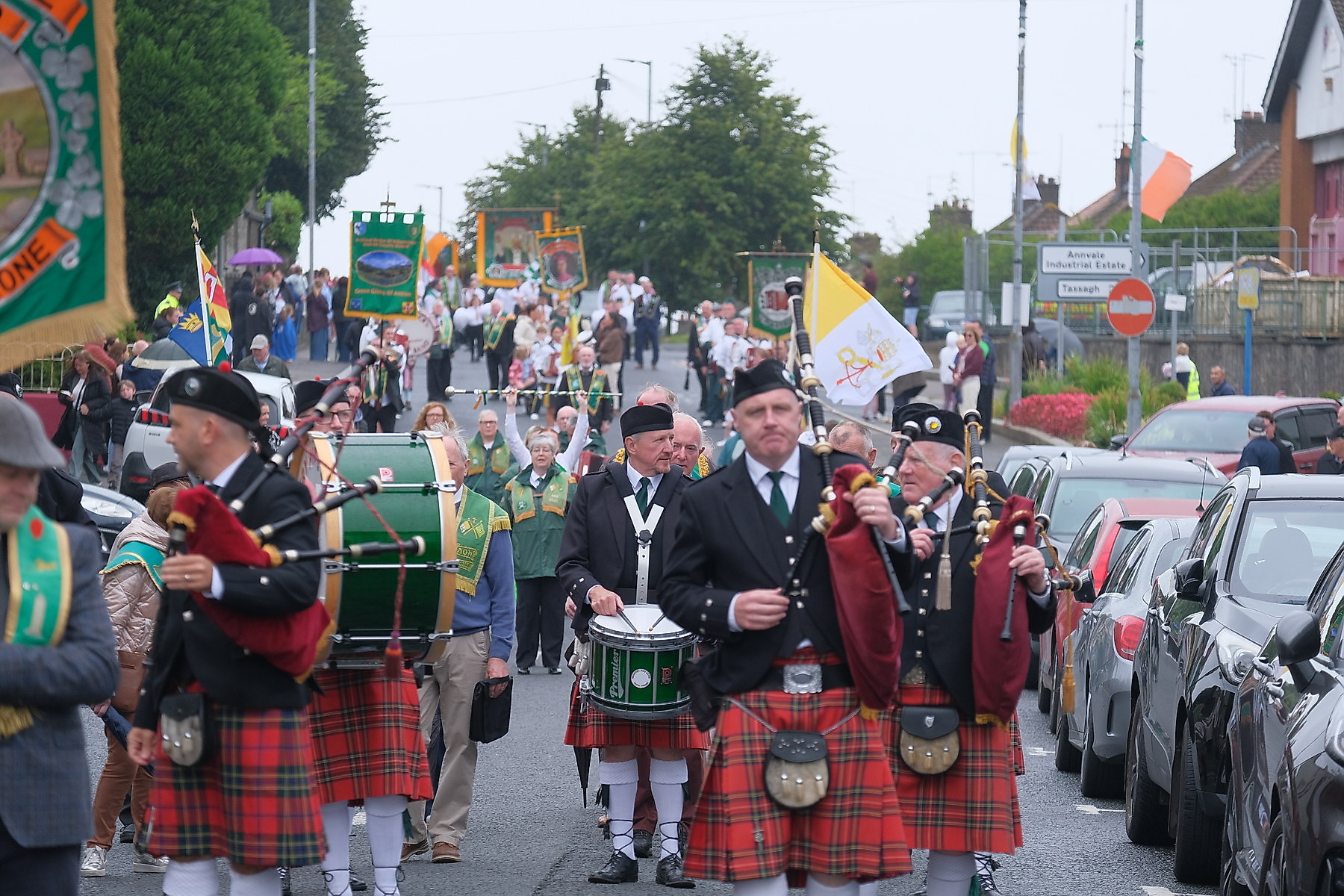 Thousands pack Keady for the Ancient Order of Hibernians Parade. The first time in 60 years Keady has hosted the annual event.16 August 2026Co.Armagh Keady   CREDIT: LiamMcArdle.com