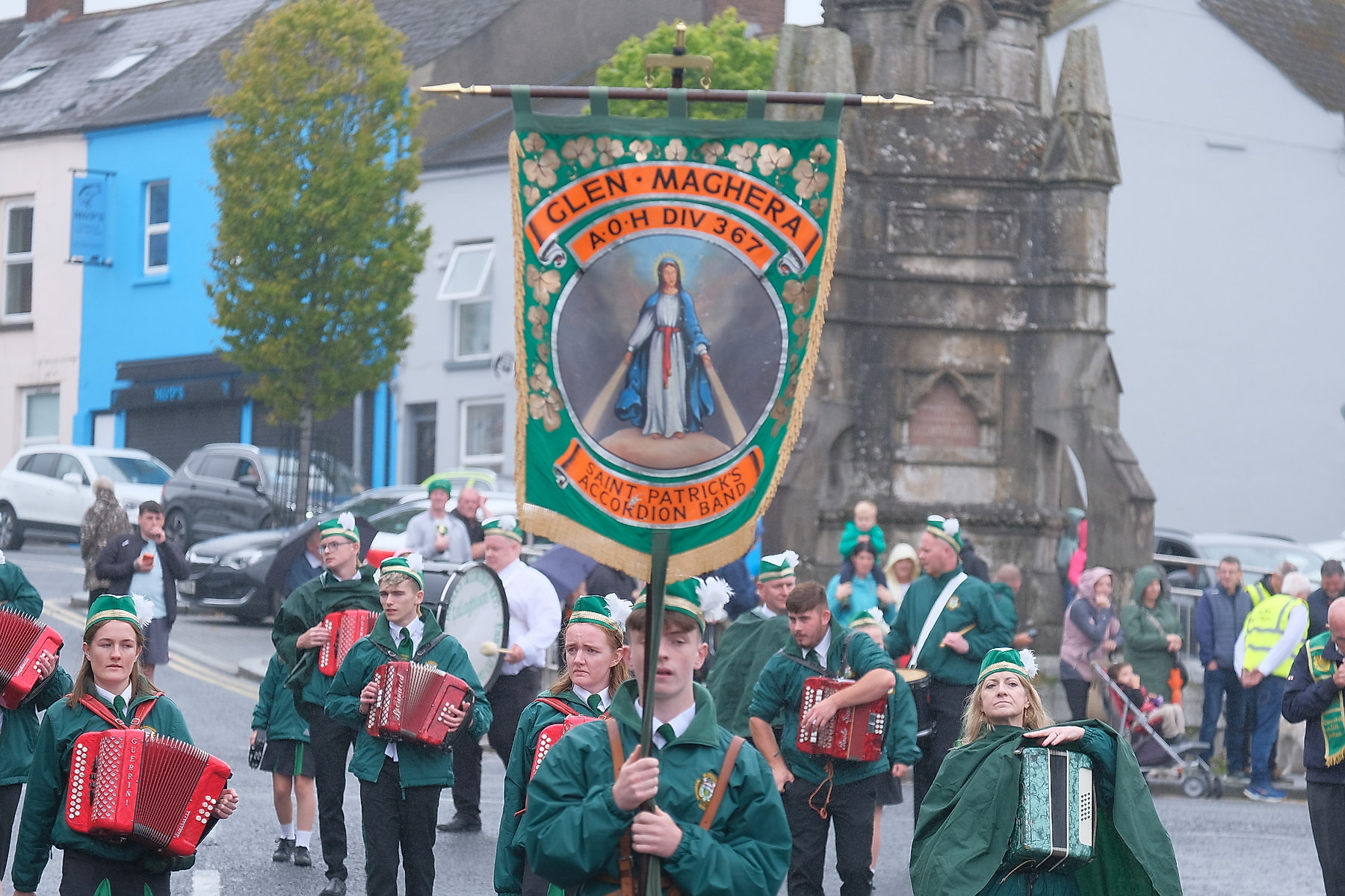 Thousands pack Keady for the Ancient Order of Hibernians Parade. The first time in 60 years Keady has hosted the annual event.16 August 2026Co.Armagh Keady   CREDIT: LiamMcArdle.com