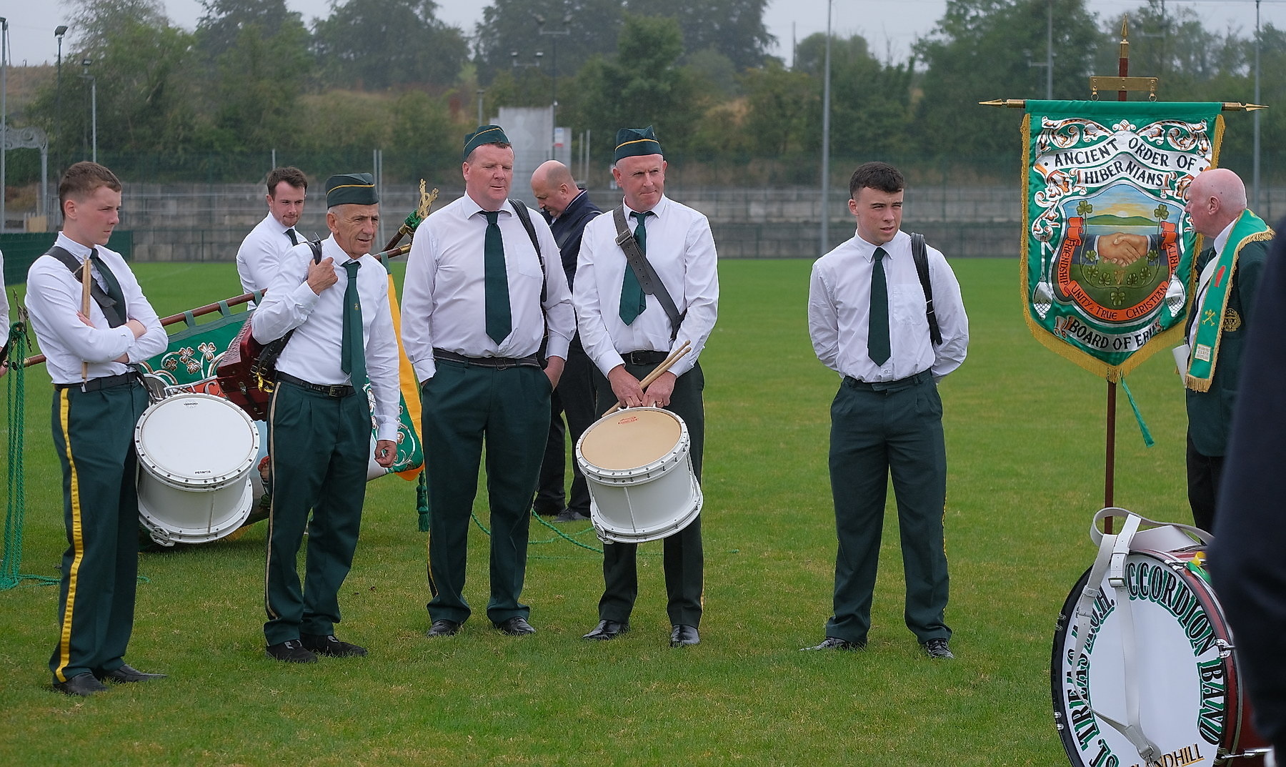 Thousands pack Keady for the Ancient Order of Hibernians Parade. The first time in 60 years Keady has hosted the annual event.16 August 2026Co.Armagh Keady   CREDIT: LiamMcArdle.com