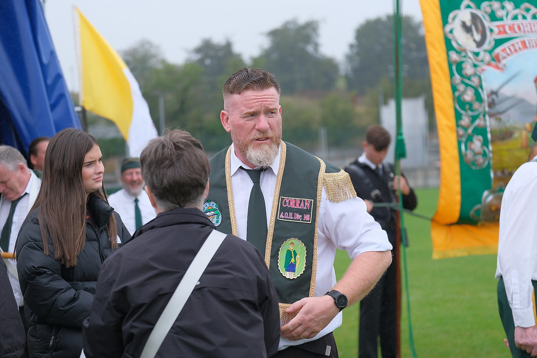 Thousands pack Keady for the Ancient Order of Hibernians Parade. The first time in 60 years Keady has hosted the annual event.16 August 2026Co.Armagh Keady   CREDIT: LiamMcArdle.com