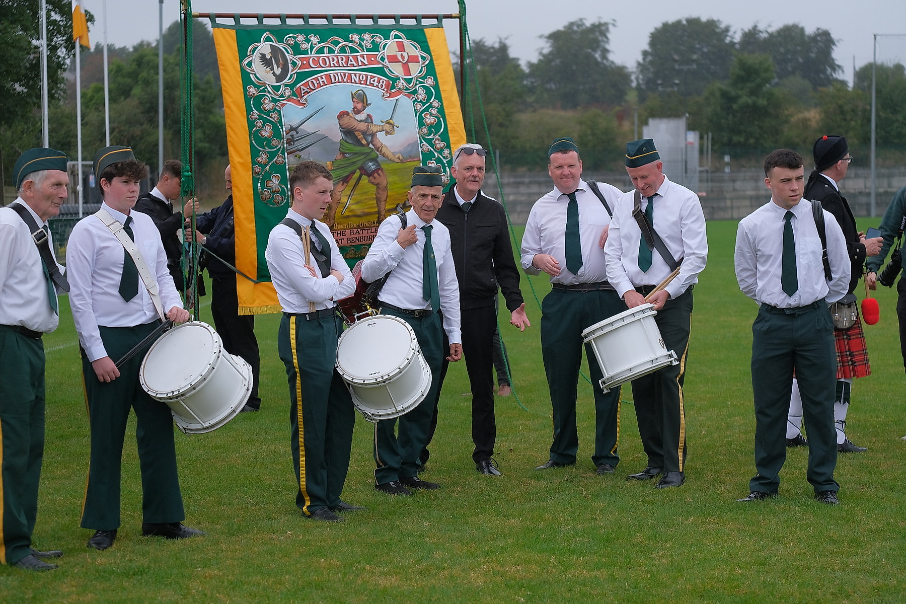 Thousands pack Keady for the Ancient Order of Hibernians Parade. The first time in 60 years Keady has hosted the annual event.16 August 2026Co.Armagh Keady   CREDIT: LiamMcArdle.com