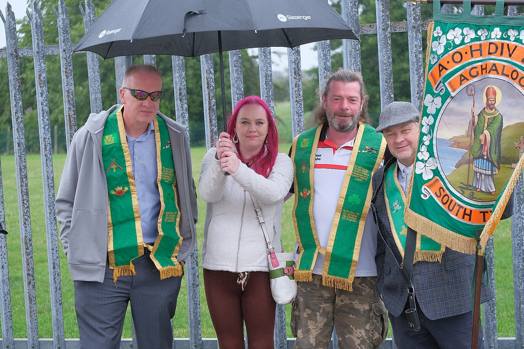 Thousands pack Keady for the Ancient Order of Hibernians Parade. The first time in 60 years Keady has hosted the annual event.16 August 2026Co.Armagh Keady   CREDIT: LiamMcArdle.com