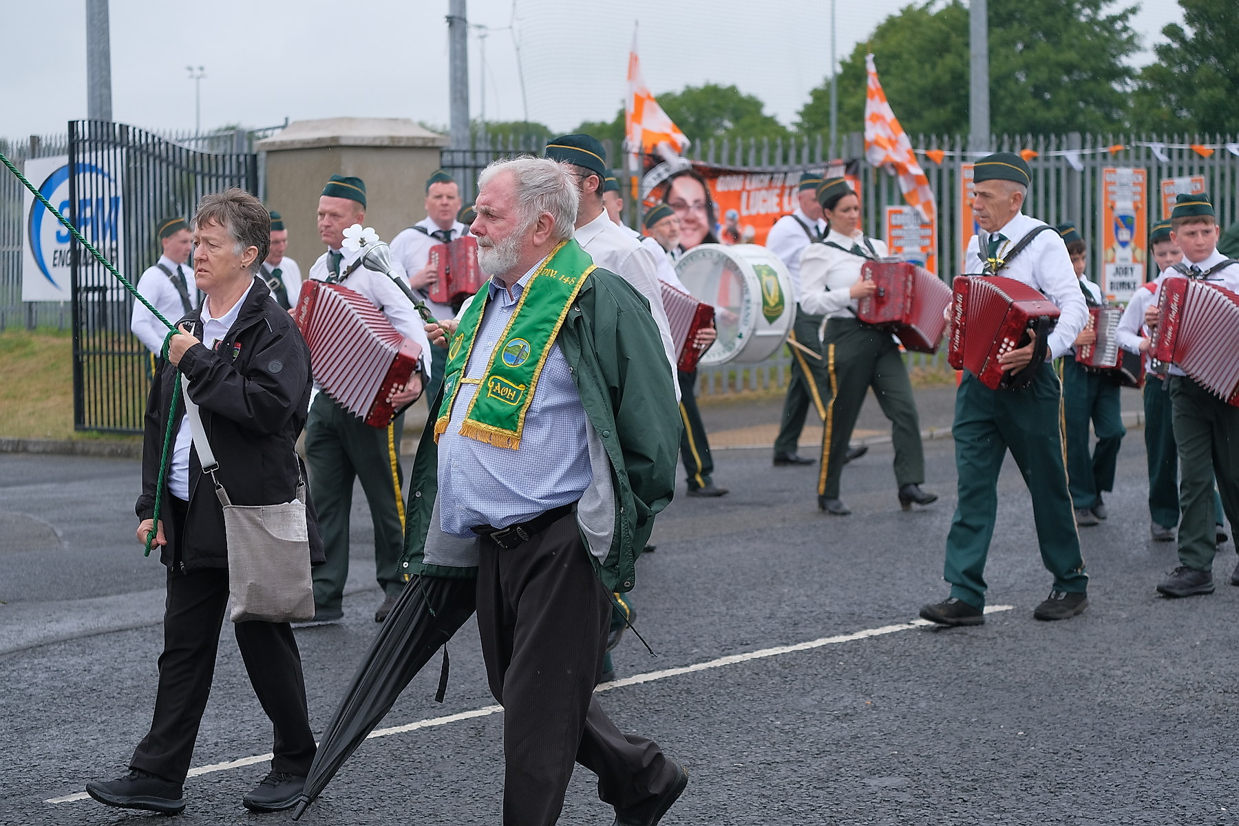 Thousands pack Keady for the Ancient Order of Hibernians Parade. The first time in 60 years Keady has hosted the annual event.16 August 2026Co.Armagh Keady   CREDIT: LiamMcArdle.com