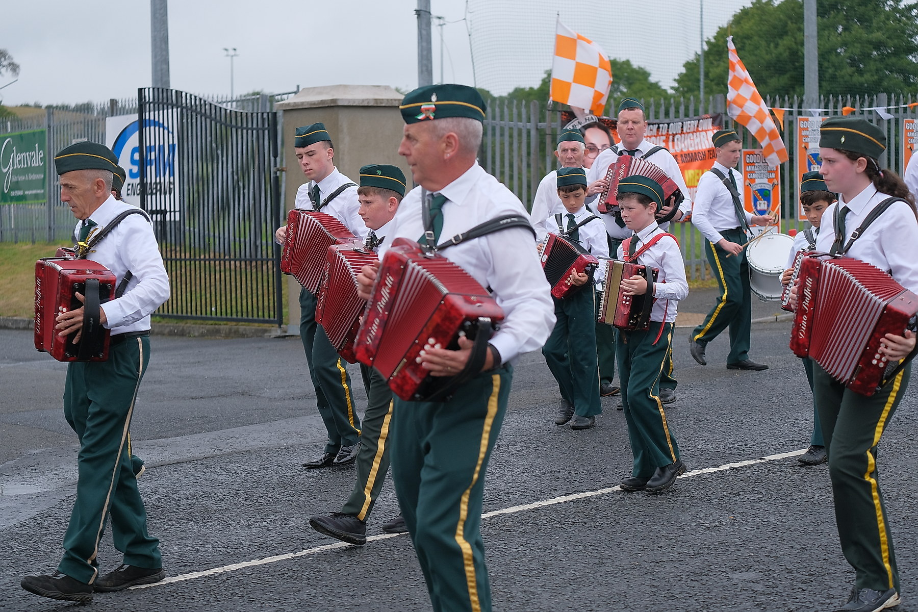 Thousands pack Keady for the Ancient Order of Hibernians Parade. The first time in 60 years Keady has hosted the annual event.16 August 2026Co.Armagh Keady   CREDIT: LiamMcArdle.com
