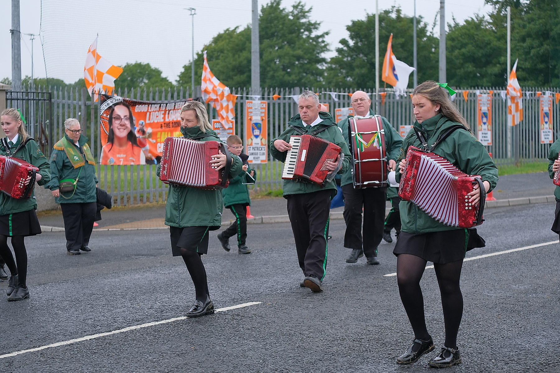Thousands pack Keady for the Ancient Order of Hibernians Parade. The first time in 60 years Keady has hosted the annual event.16 August 2026Co.Armagh Keady   CREDIT: LiamMcArdle.com