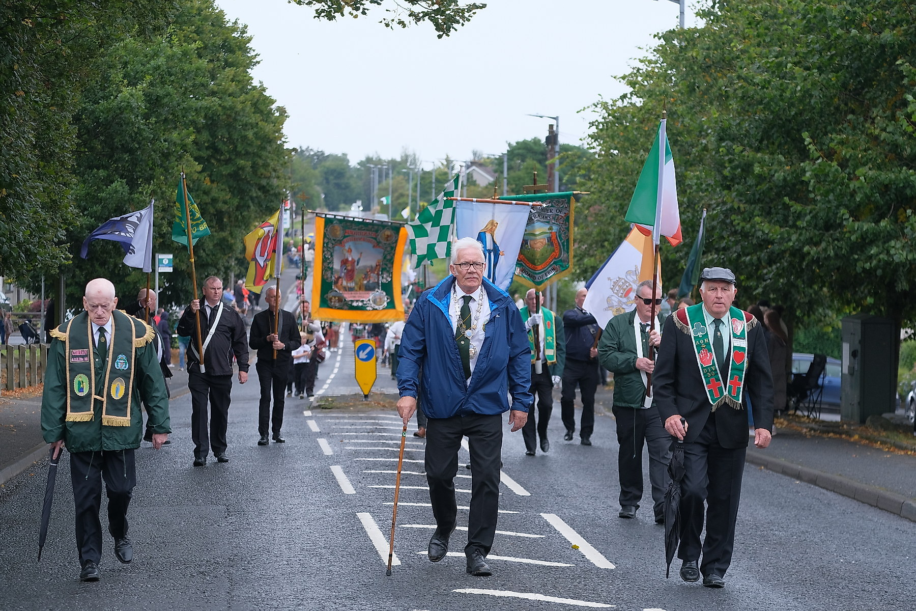 Thousands pack Keady for the Ancient Order of Hibernians Parade. The first time in 60 years Keady has hosted the annual event.16 August 2026Co.Armagh Keady   CREDIT: LiamMcArdle.com