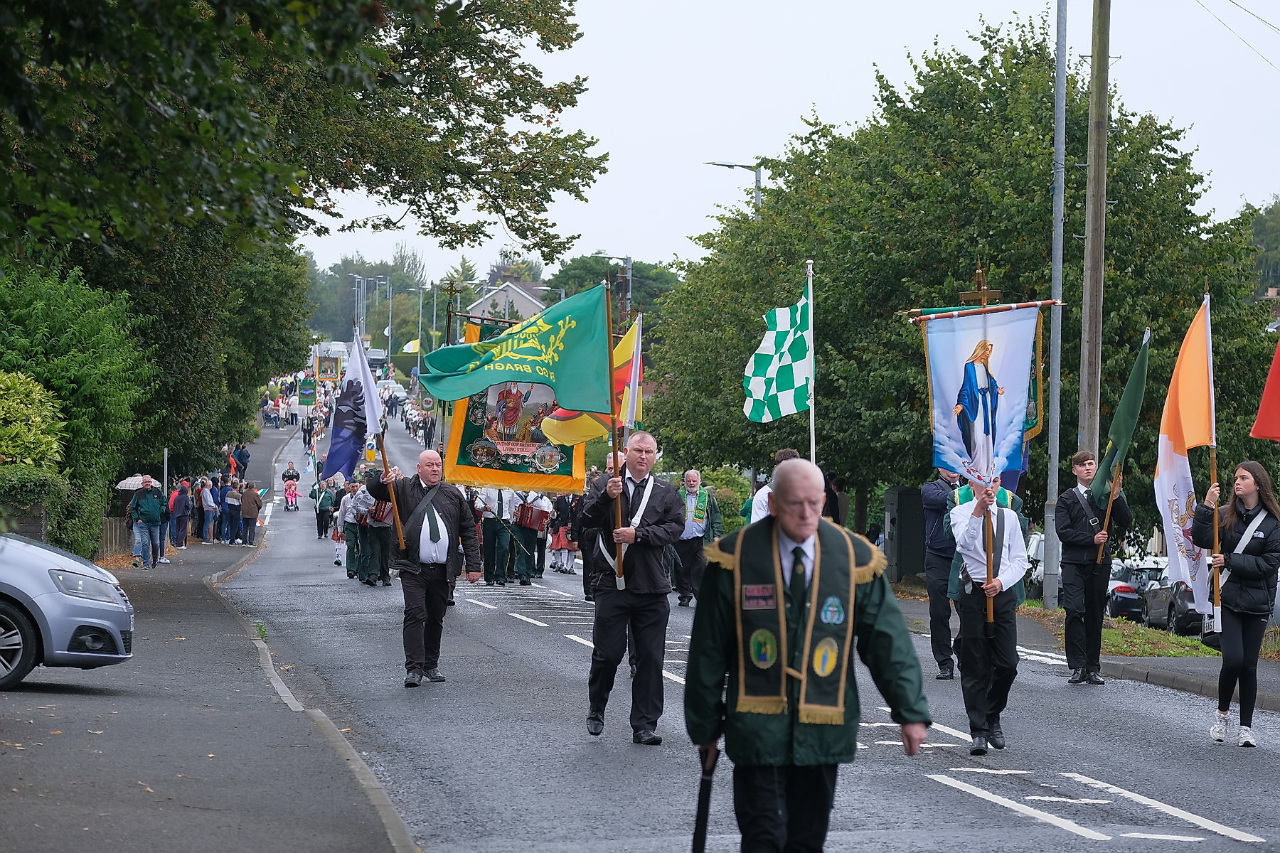 Thousands pack Keady for the Ancient Order of Hibernians Parade. The first time in 60 years Keady has hosted the annual event.16 August 2026Co.Armagh Keady   CREDIT: LiamMcArdle.com