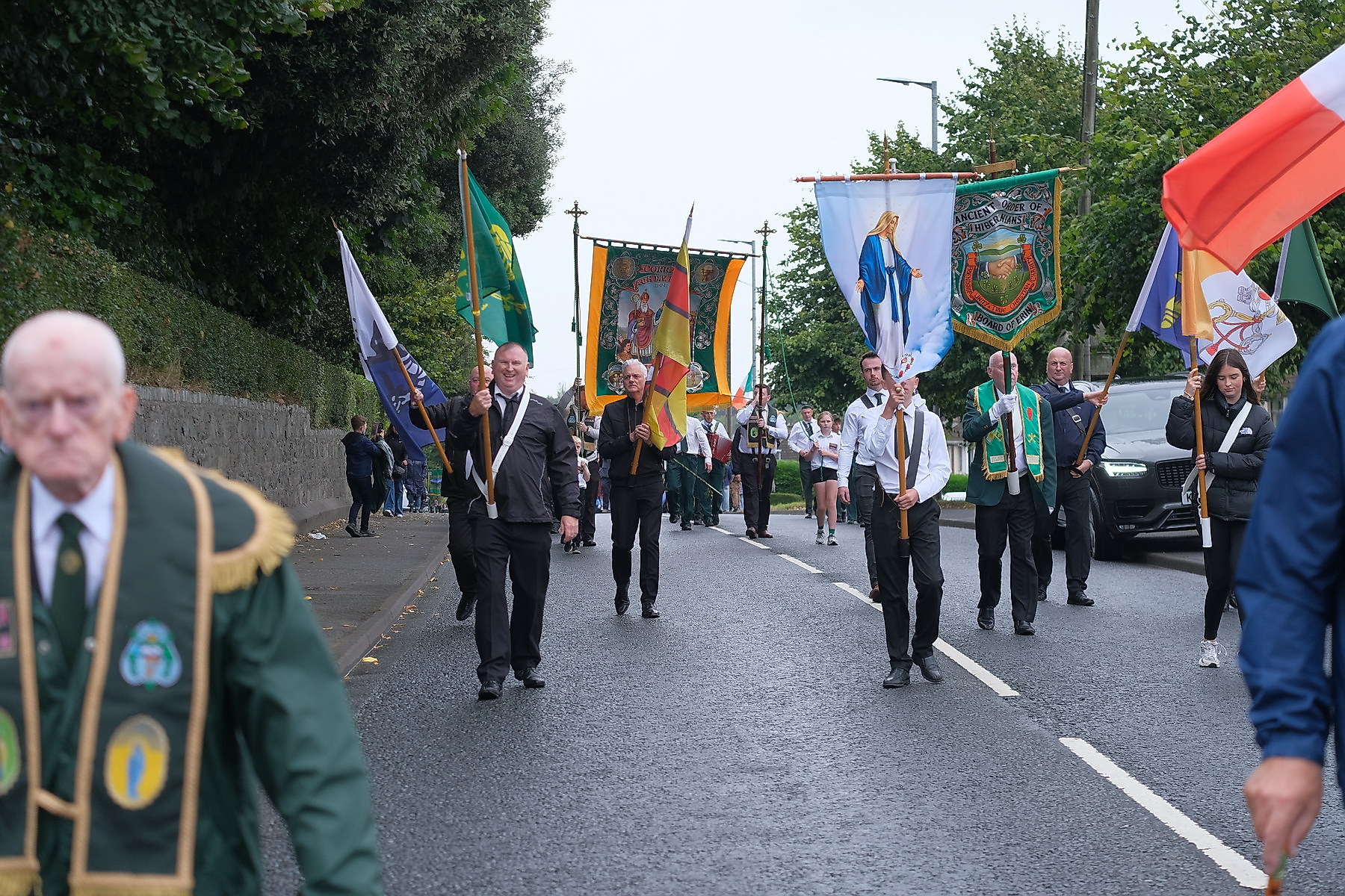 Thousands pack Keady for the Ancient Order of Hibernians Parade. The first time in 60 years Keady has hosted the annual event.16 August 2026Co.Armagh Keady   CREDIT: LiamMcArdle.com