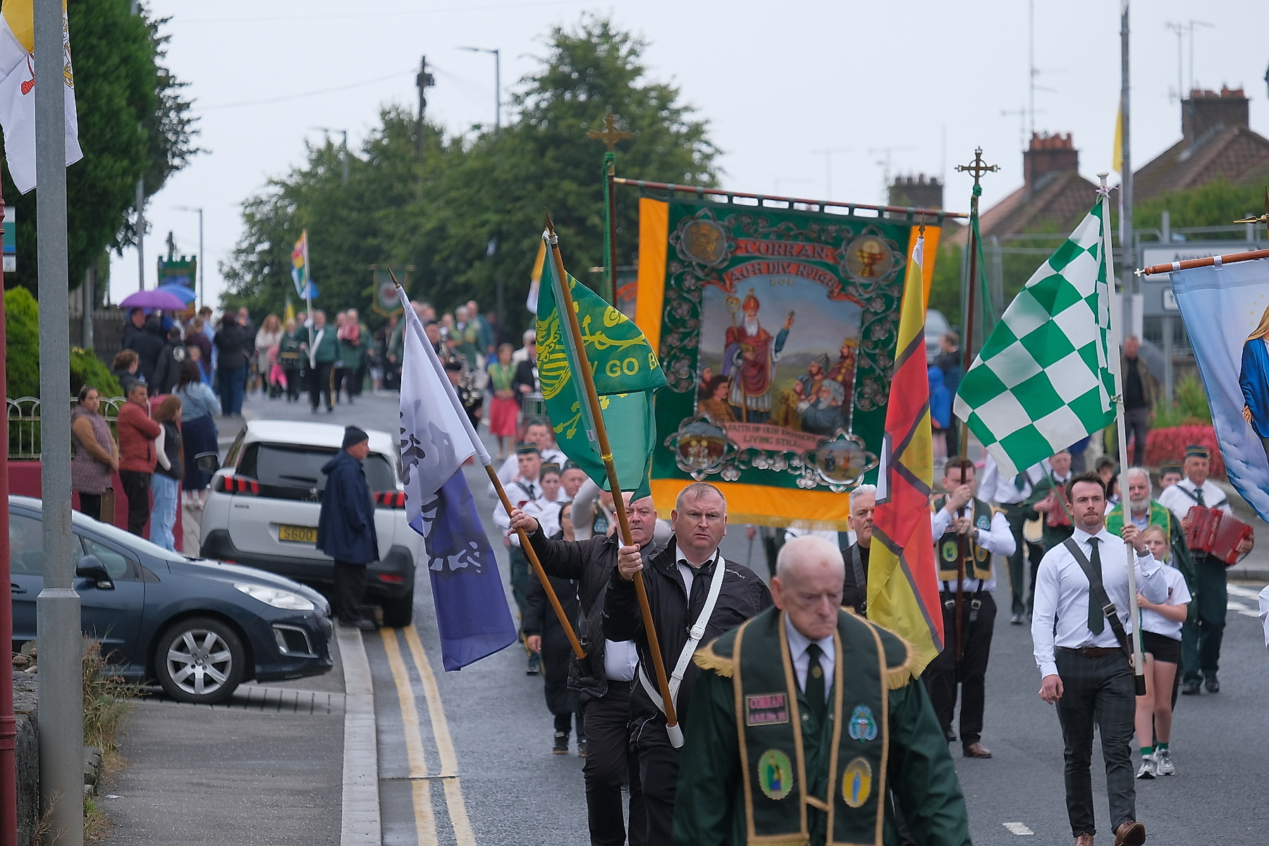 Thousands pack Keady for the Ancient Order of Hibernians Parade. The first time in 60 years Keady has hosted the annual event.16 August 2026Co.Armagh Keady   CREDIT: LiamMcArdle.com