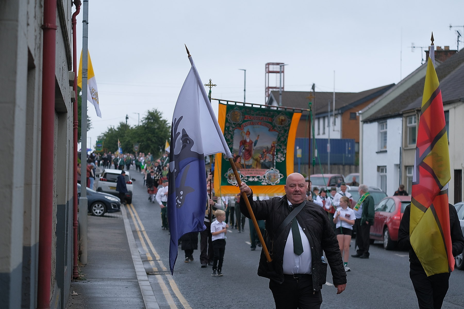 Thousands pack Keady for the Ancient Order of Hibernians Parade. The first time in 60 years Keady has hosted the annual event.16 August 2026Co.Armagh Keady   CREDIT: LiamMcArdle.com