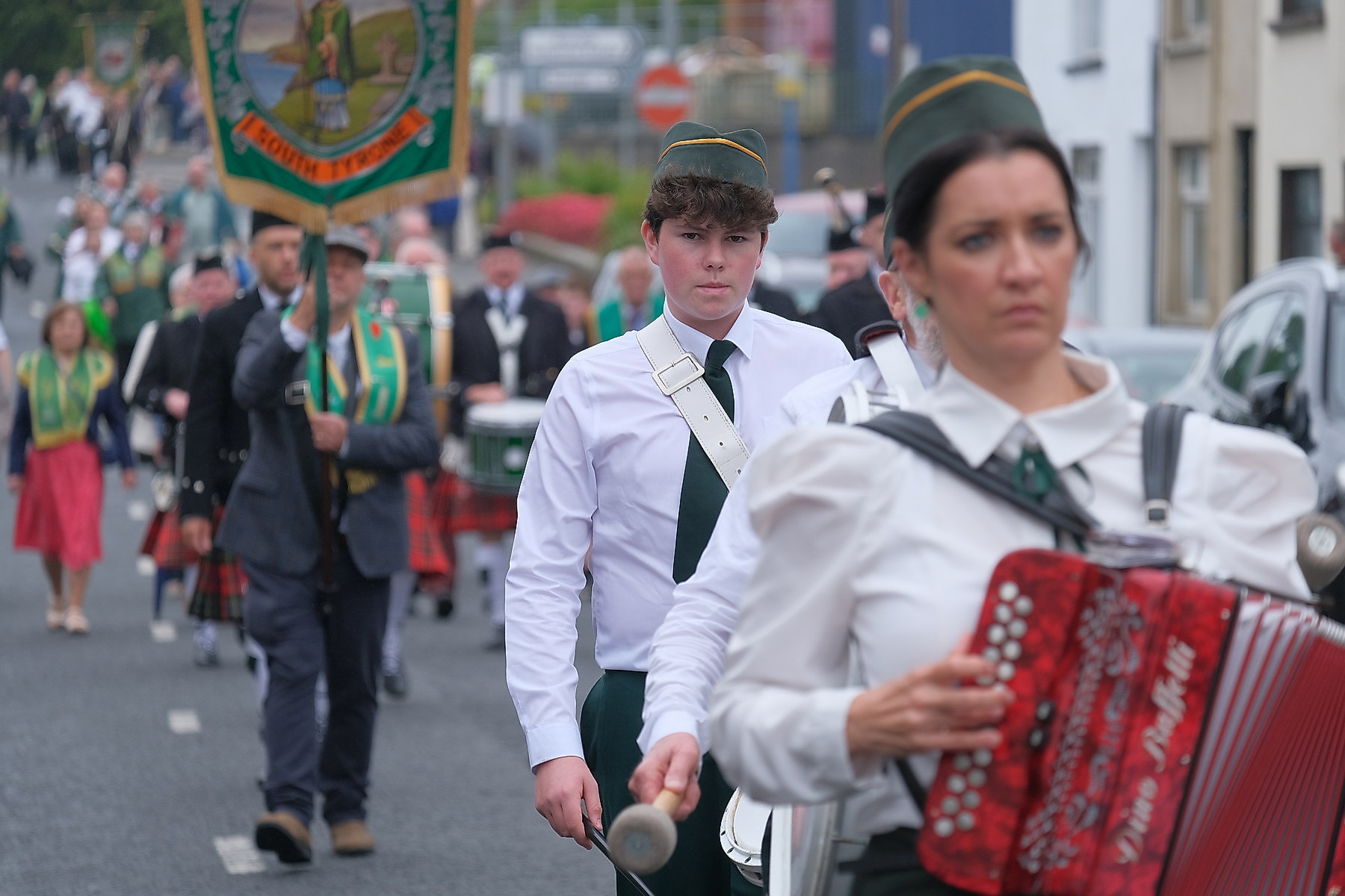 Thousands pack Keady for the Ancient Order of Hibernians Parade. The first time in 60 years Keady has hosted the annual event.16 August 2026Co.Armagh Keady   CREDIT: LiamMcArdle.com