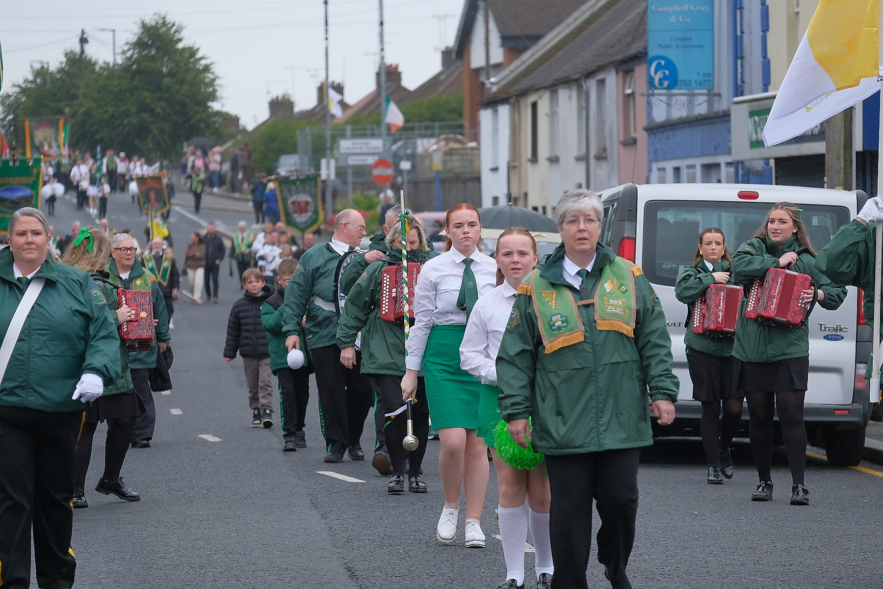 Thousands pack Keady for the Ancient Order of Hibernians Parade. The first time in 60 years Keady has hosted the annual event.16 August 2026Co.Armagh Keady   CREDIT: LiamMcArdle.com
