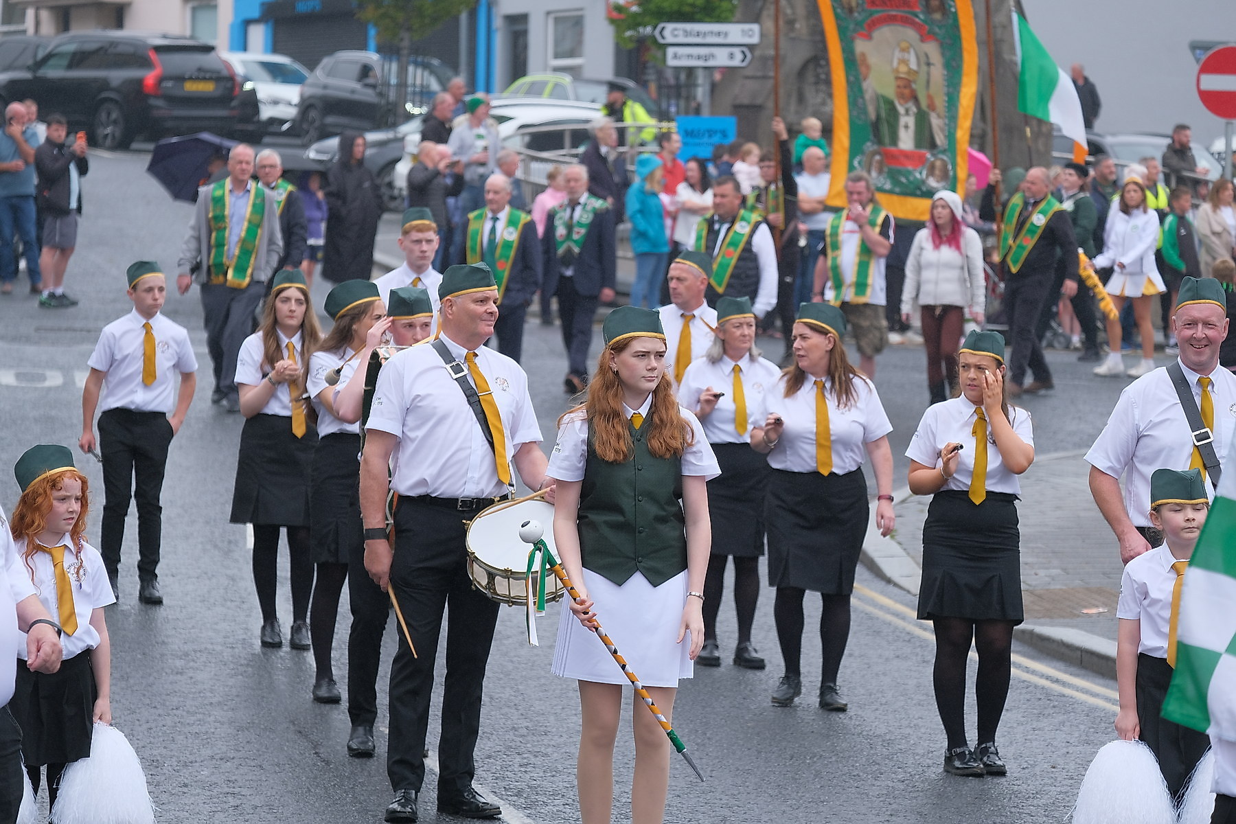 Thousands pack Keady for the Ancient Order of Hibernians Parade. The first time in 60 years Keady has hosted the annual event.16 August 2026Co.Armagh Keady   CREDIT: LiamMcArdle.com