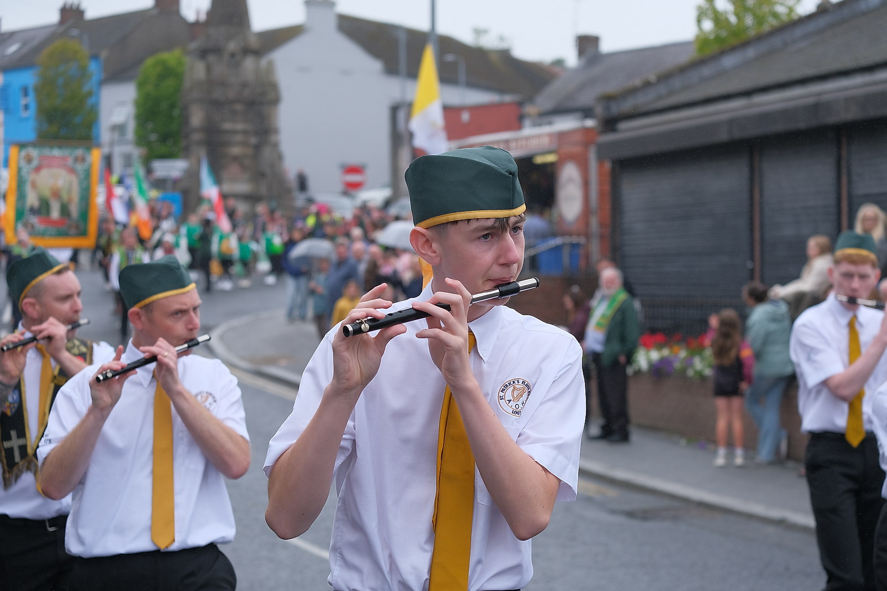Thousands pack Keady for the Ancient Order of Hibernians Parade. The first time in 60 years Keady has hosted the annual event.16 August 2026Co.Armagh Keady   CREDIT: LiamMcArdle.com