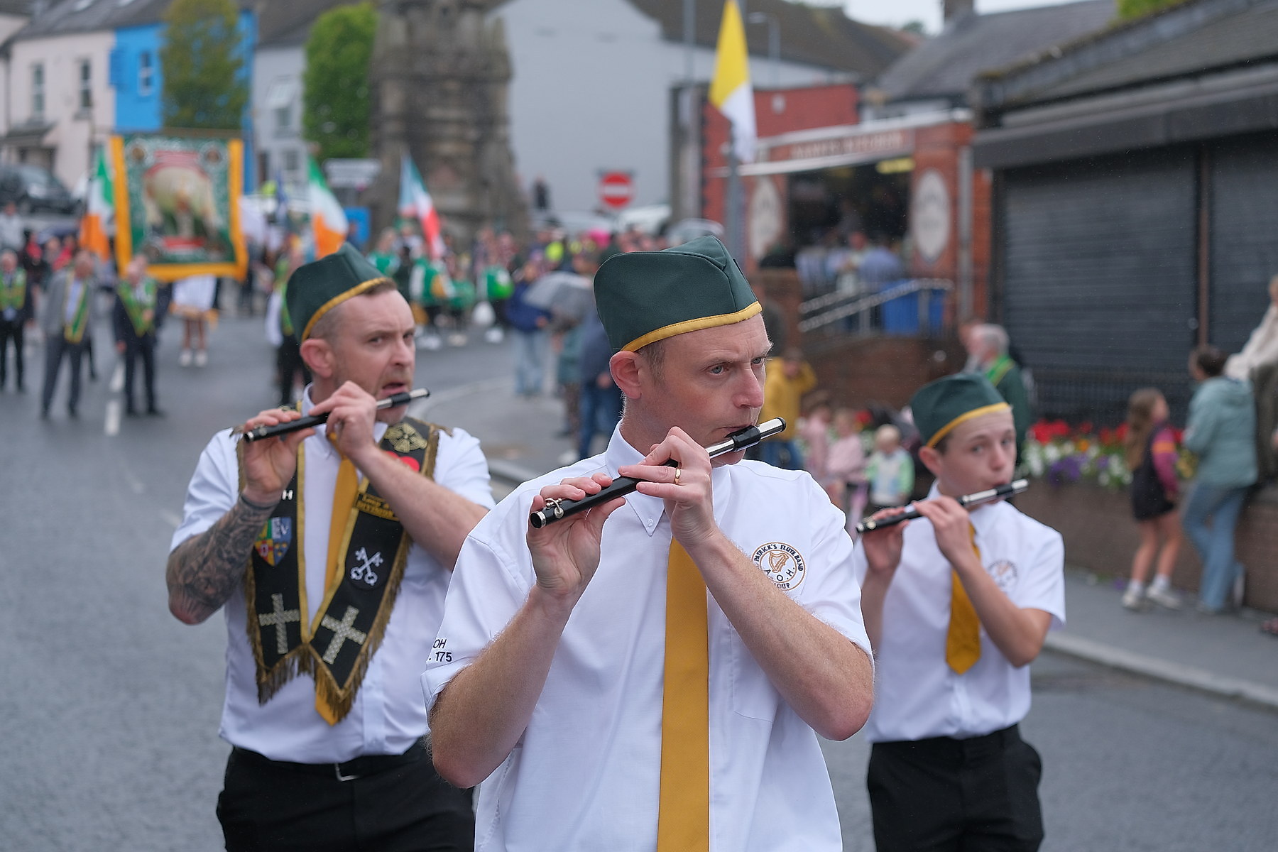 Thousands pack Keady for the Ancient Order of Hibernians Parade. The first time in 60 years Keady has hosted the annual event.16 August 2026Co.Armagh Keady   CREDIT: LiamMcArdle.com