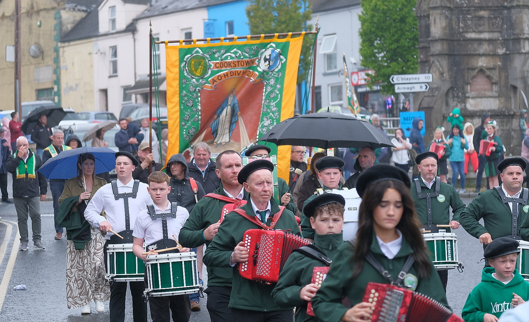 Thousands pack Keady for the Ancient Order of Hibernians Parade. The first time in 60 years Keady has hosted the annual event.16 August 2026Co.Armagh Keady   CREDIT: LiamMcArdle.com