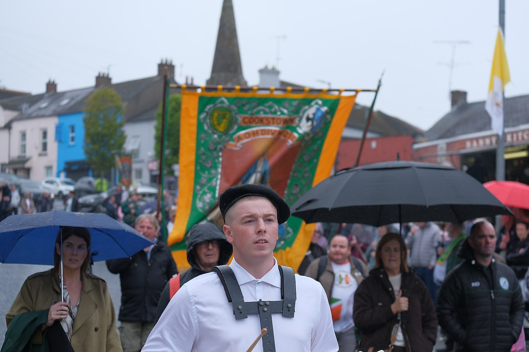 Thousands pack Keady for the Ancient Order of Hibernians Parade. The first time in 60 years Keady has hosted the annual event.16 August 2026Co.Armagh Keady   CREDIT: LiamMcArdle.com