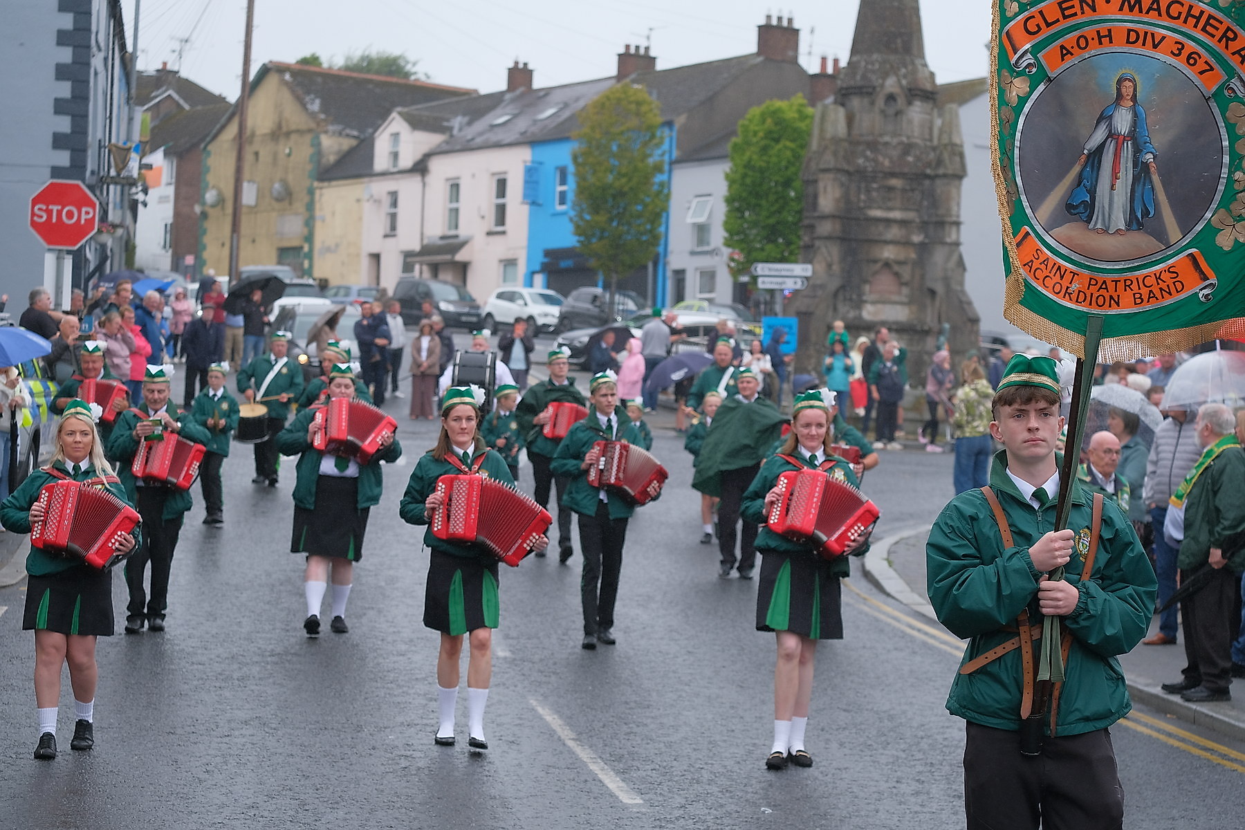 Thousands pack Keady for the Ancient Order of Hibernians Parade. The first time in 60 years Keady has hosted the annual event.16 August 2026Co.Armagh Keady   CREDIT: LiamMcArdle.com