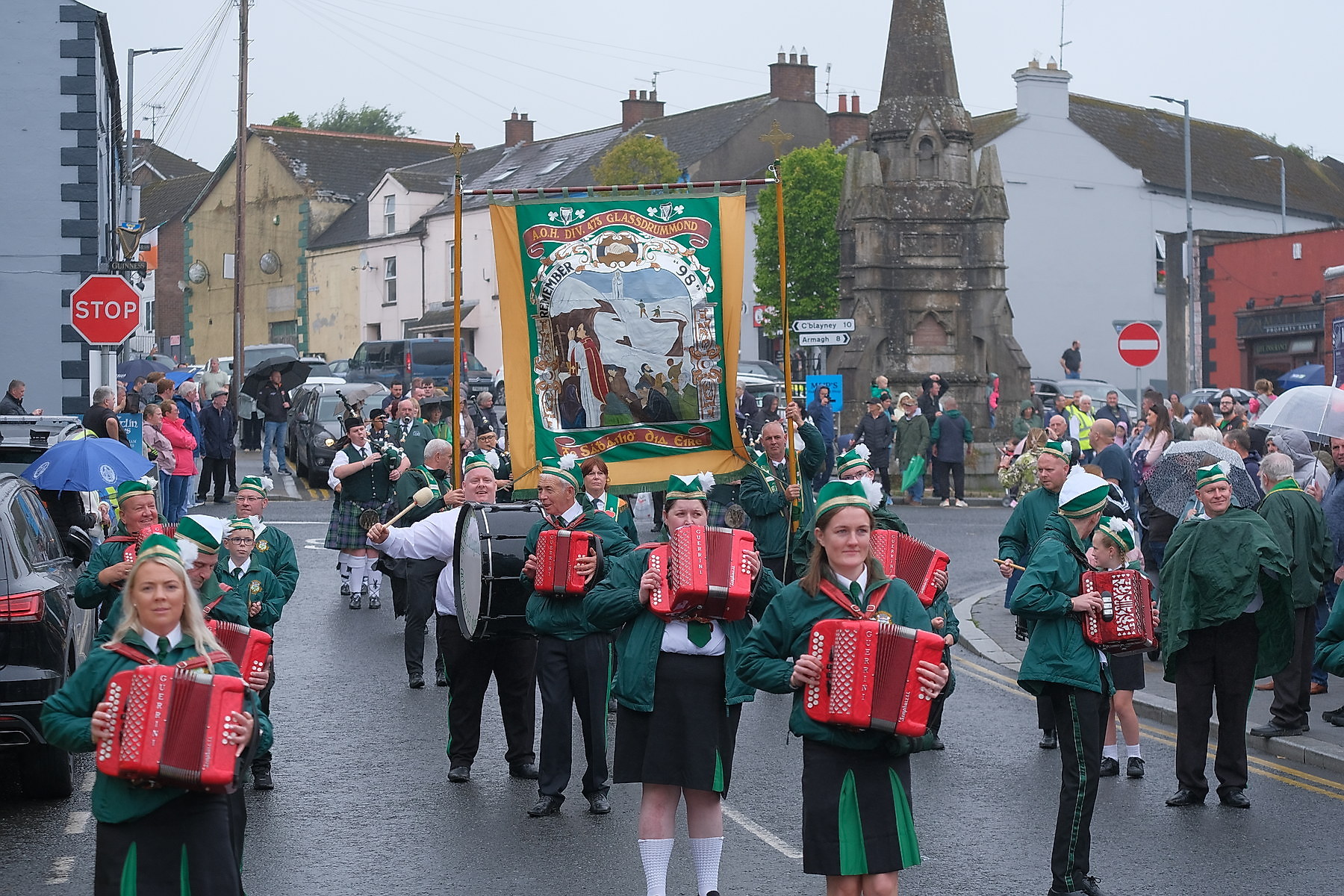 Thousands pack Keady for the Ancient Order of Hibernians Parade. The first time in 60 years Keady has hosted the annual event.16 August 2026Co.Armagh Keady   CREDIT: LiamMcArdle.com