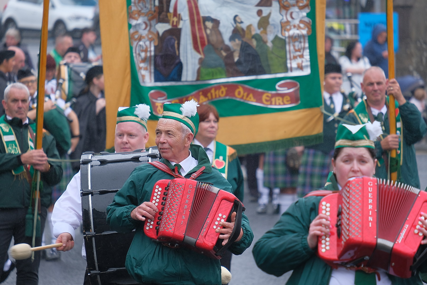 Thousands pack Keady for the Ancient Order of Hibernians Parade. The first time in 60 years Keady has hosted the annual event.16 August 2026Co.Armagh Keady   CREDIT: LiamMcArdle.com