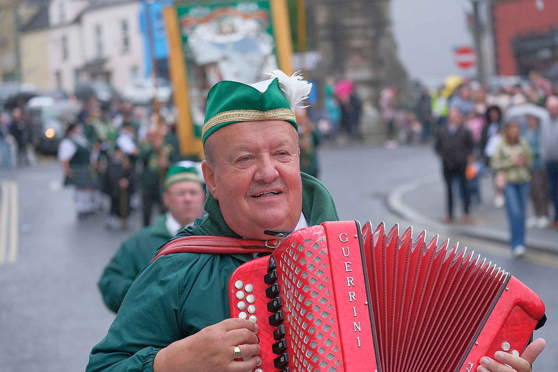 Thousands pack Keady for the Ancient Order of Hibernians Parade. The first time in 60 years Keady has hosted the annual event.16 August 2026Co.Armagh Keady   CREDIT: LiamMcArdle.com