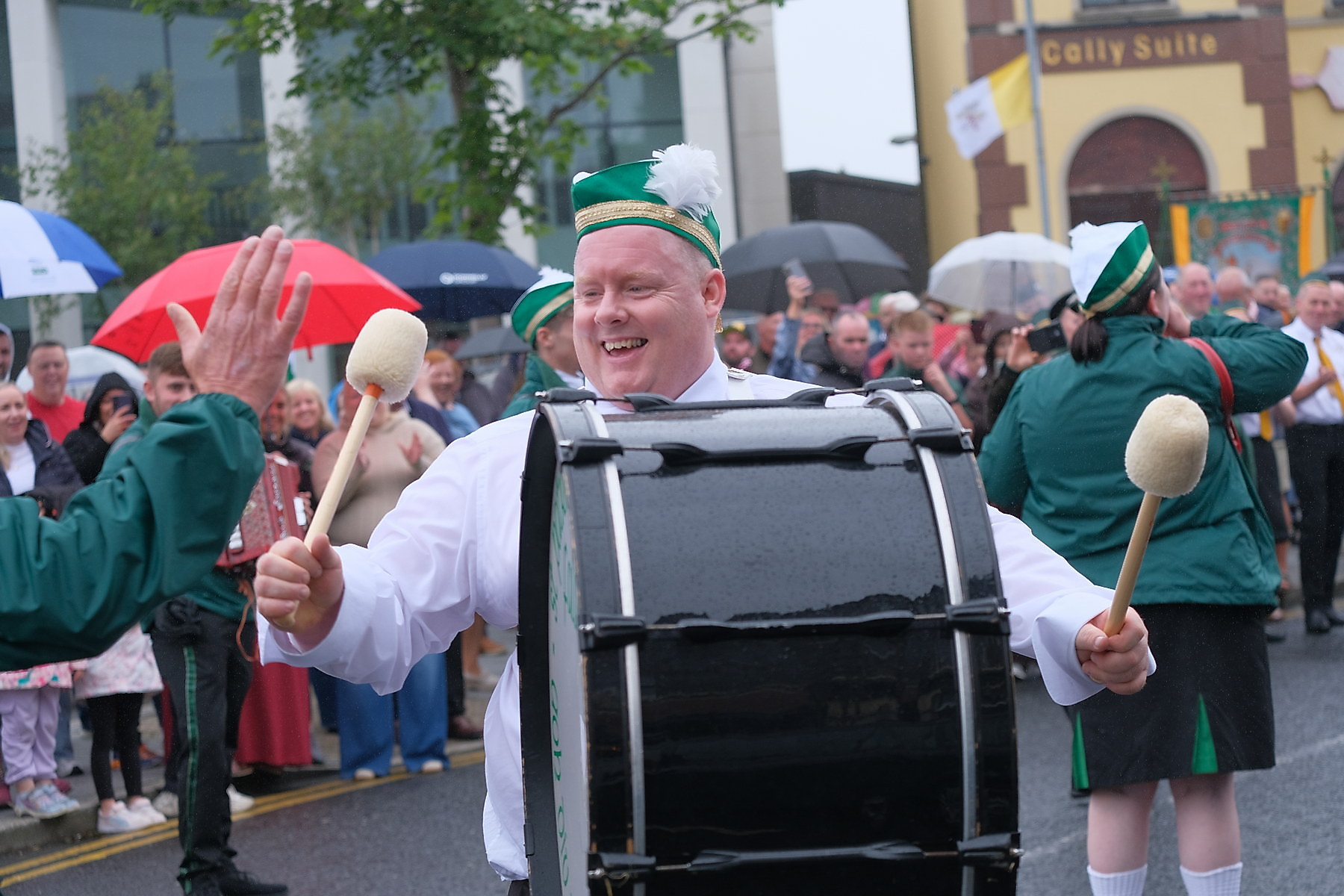 Thousands pack Keady for the Ancient Order of Hibernians Parade. The first time in 60 years Keady has hosted the annual event.16 August 2026Co.Armagh Keady   CREDIT: LiamMcArdle.com