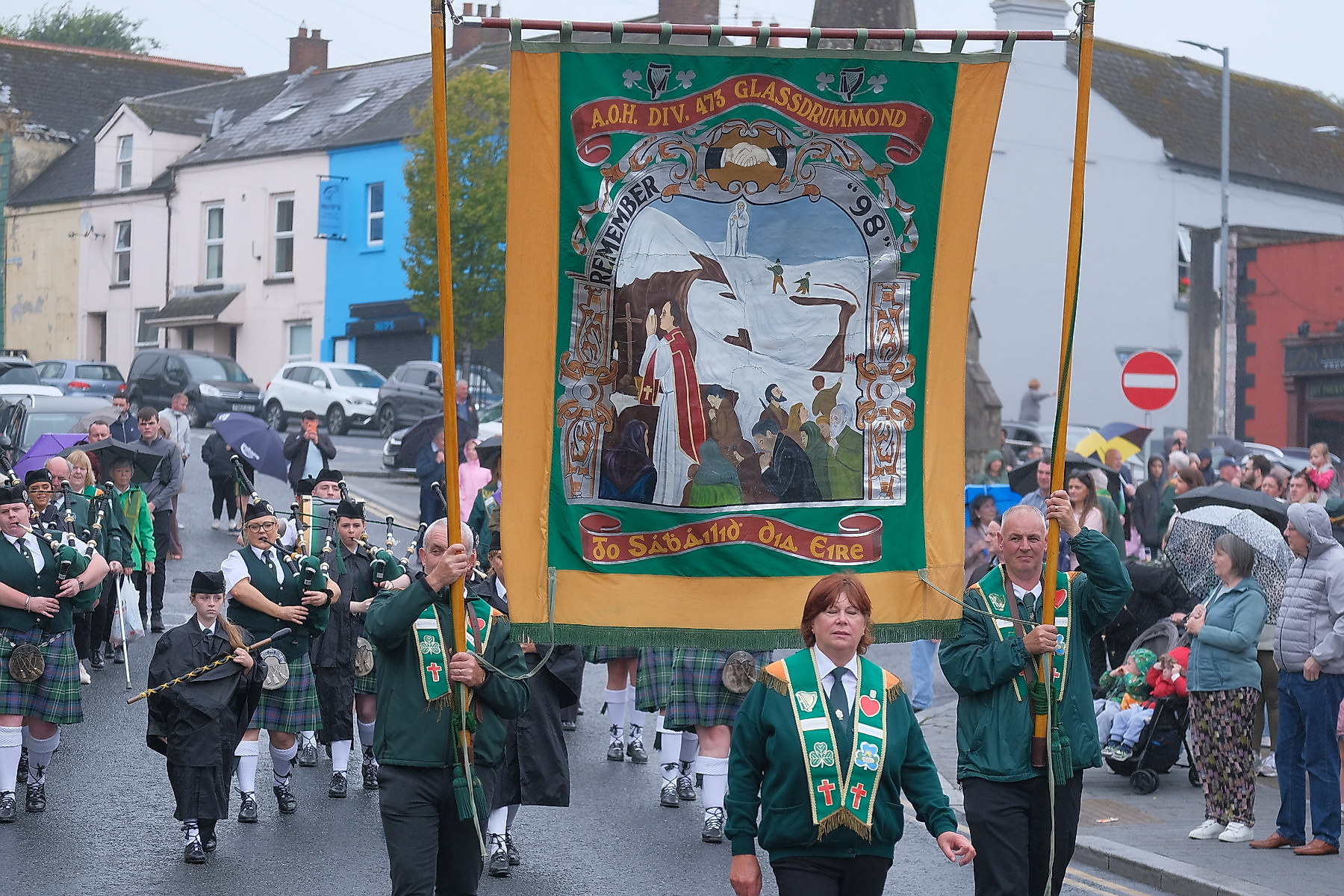Thousands pack Keady for the Ancient Order of Hibernians Parade. The first time in 60 years Keady has hosted the annual event.16 August 2026Co.Armagh Keady   CREDIT: LiamMcArdle.com